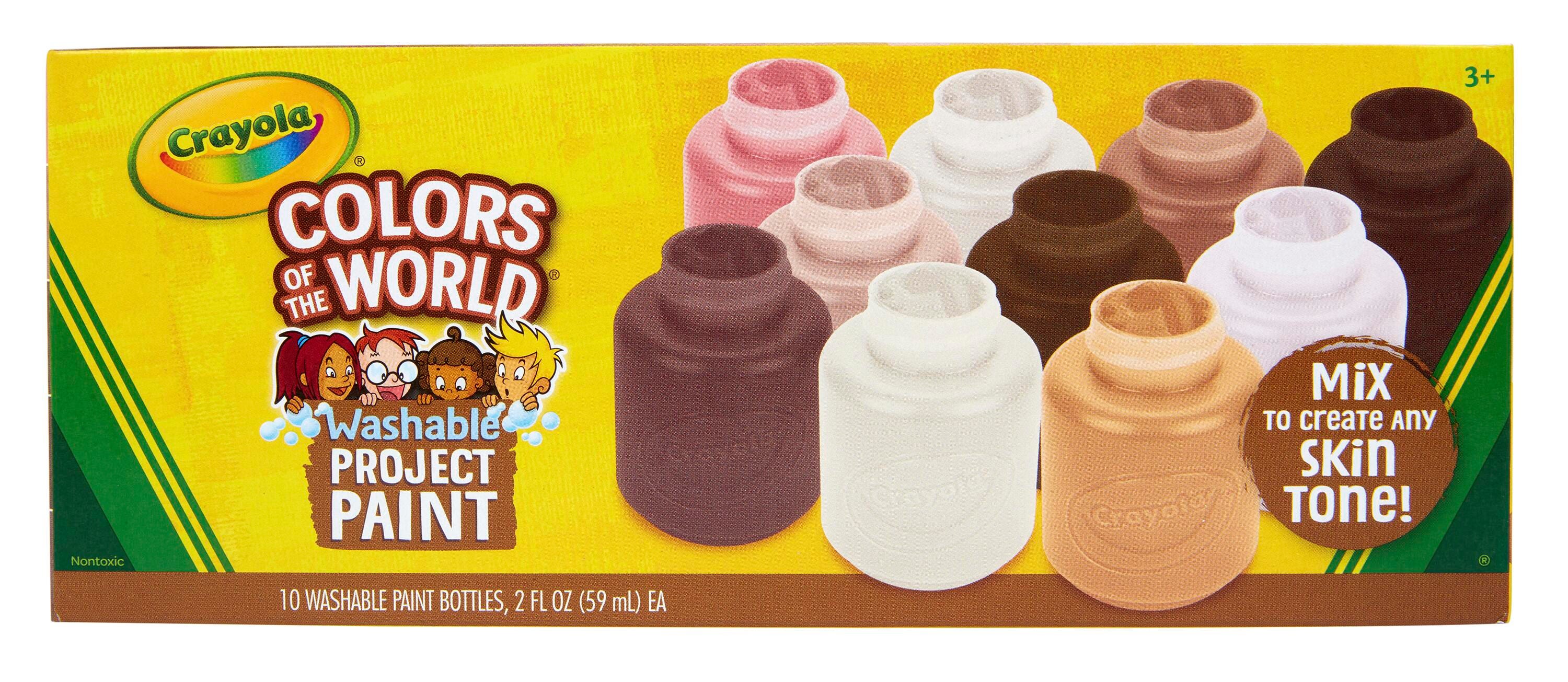Crayola Colors of The World Washable Paint, Assorted Skin Tone